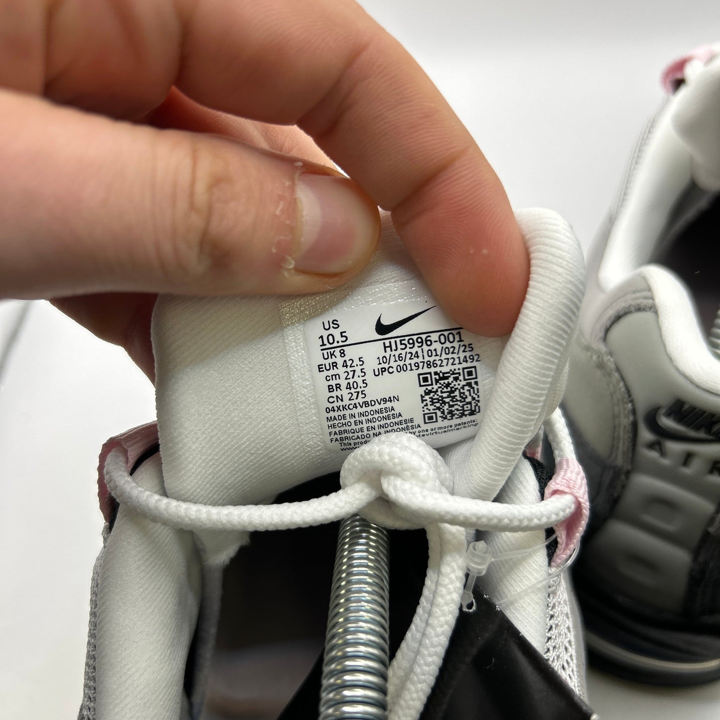 Nike Pink Foam Big Bubble 95s (UK 8)