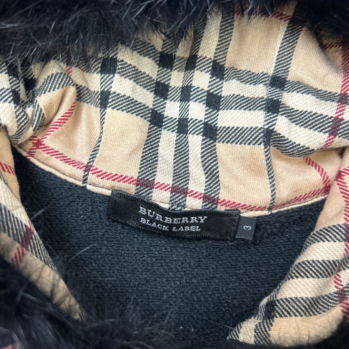 Burberry Fur Hoodie (M)