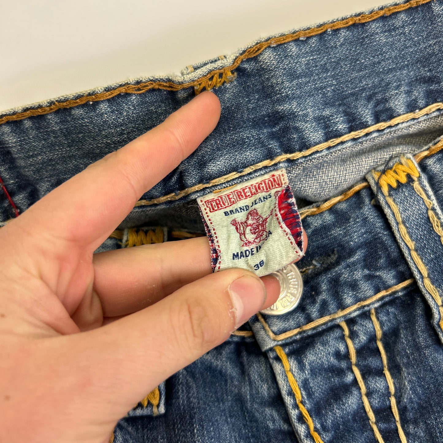True Religion Big Stitch Jeans (36)