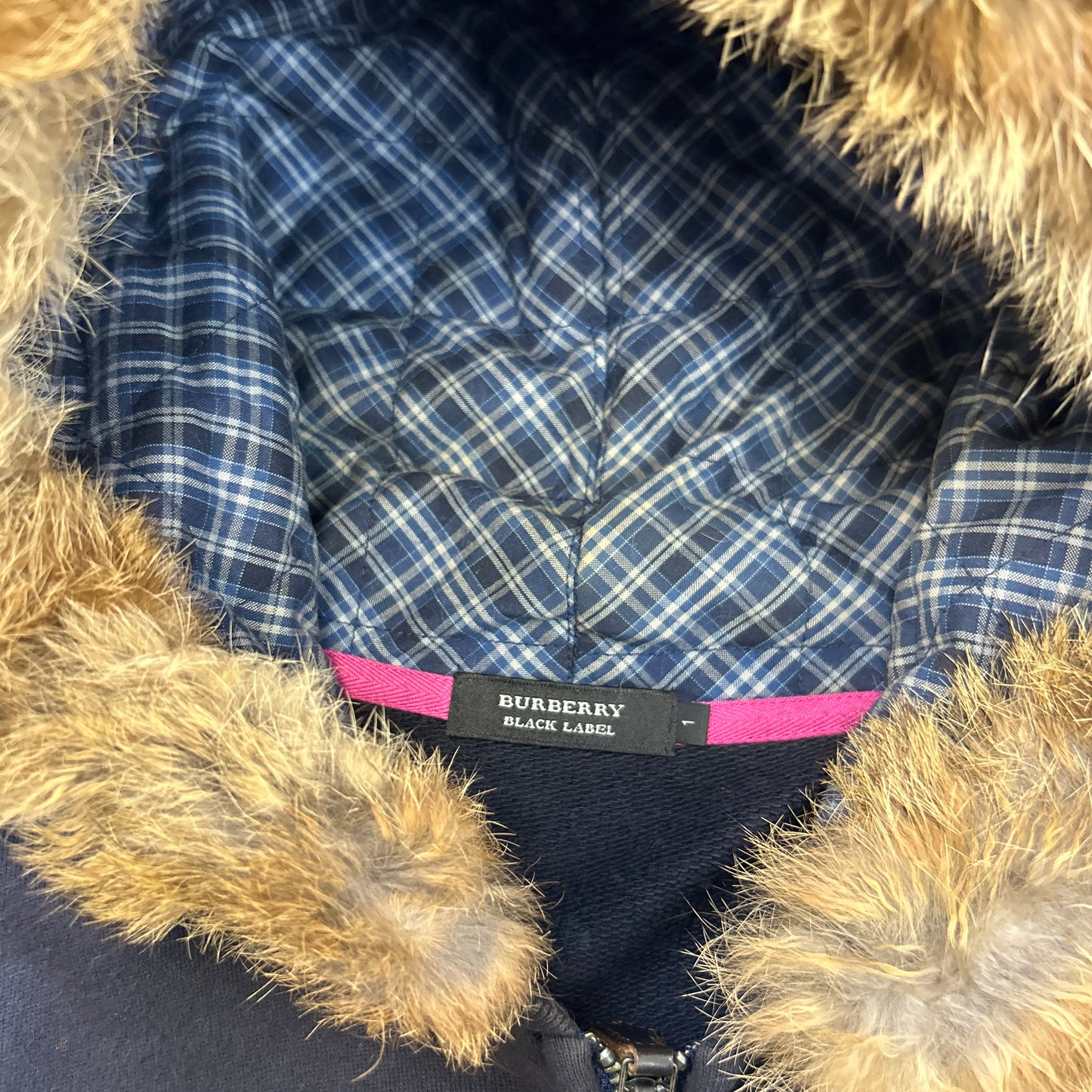 Burberry Fur Hoodie (XS)