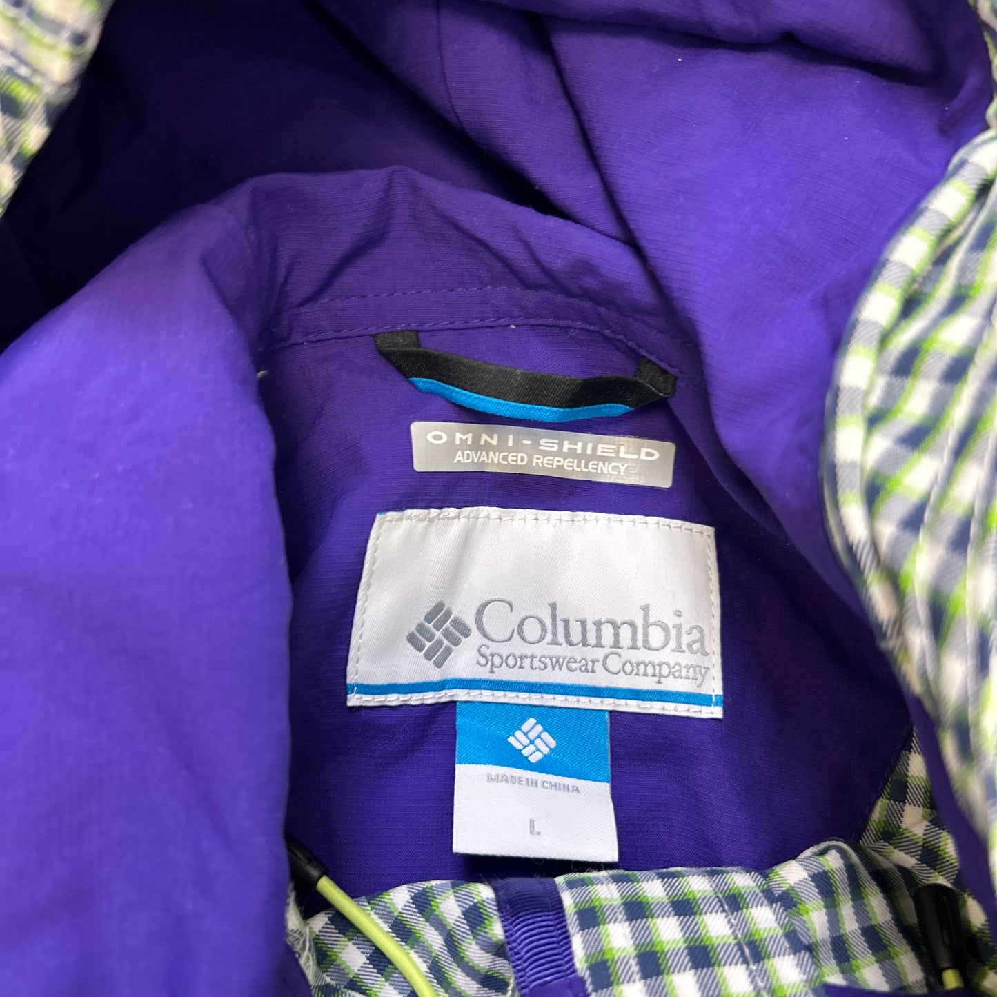 Columbia Plaid Jacket (L)