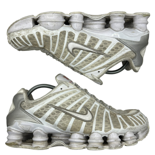 Nike White Silver Shox (UK 8.5)