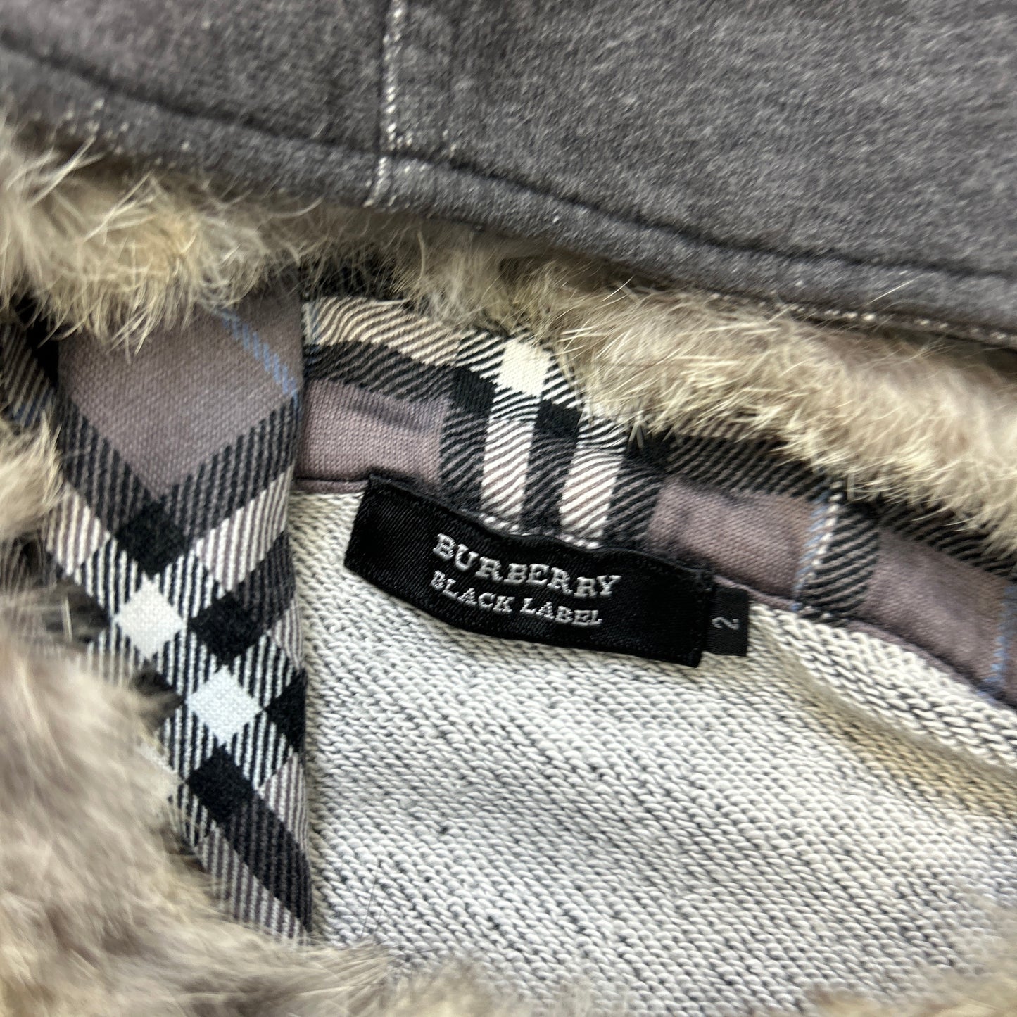 Burberry Fur Hoodie (S)