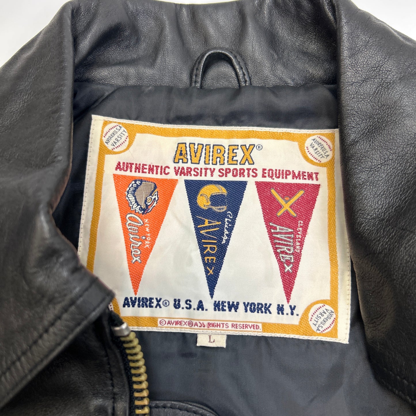 Avirex Leather Jacket (L)