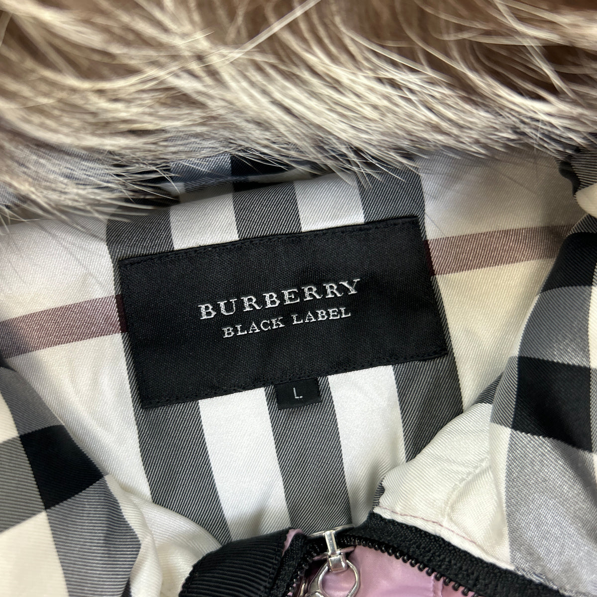 Burberry Fur Puffer (L)