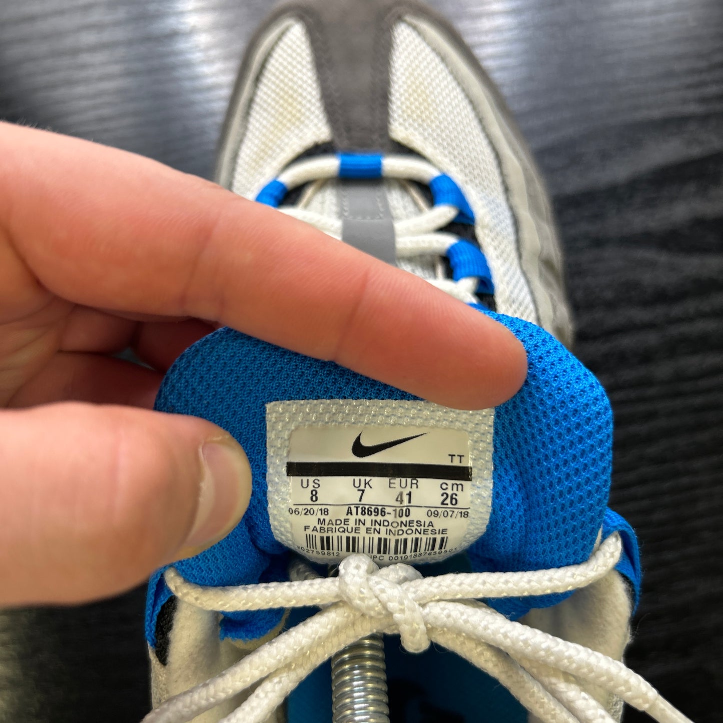 Nike Crystal Blue 95s (UK 7)
