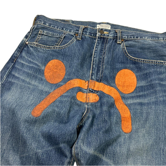 Bape Sad Face Jeans (36)