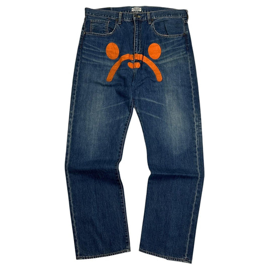 Bape Sad Face Jeans (36)