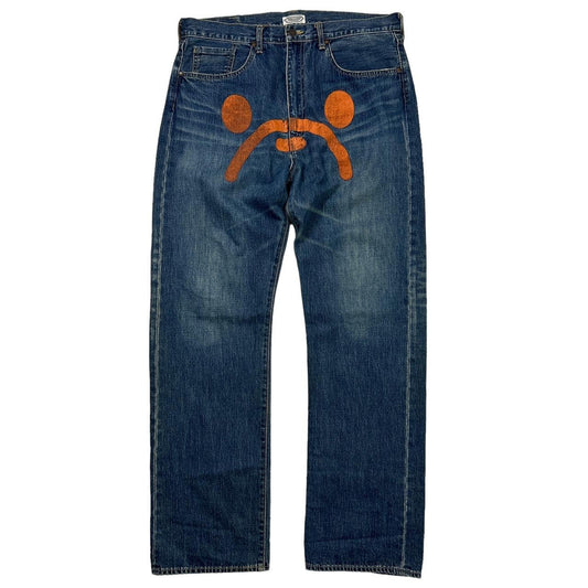 Bape Sad Face Jeans (36)
