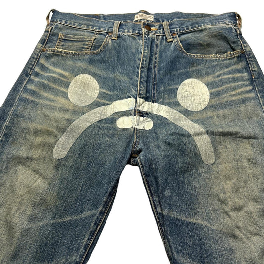 Bape Sad Face Jeans (34)