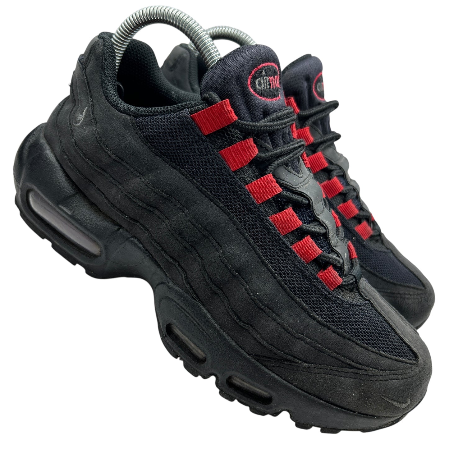 Nike Black Gym Red 95s (UK 5)