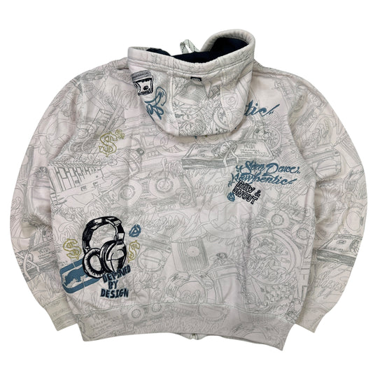 Ecko Zip Up Hoodie (M)