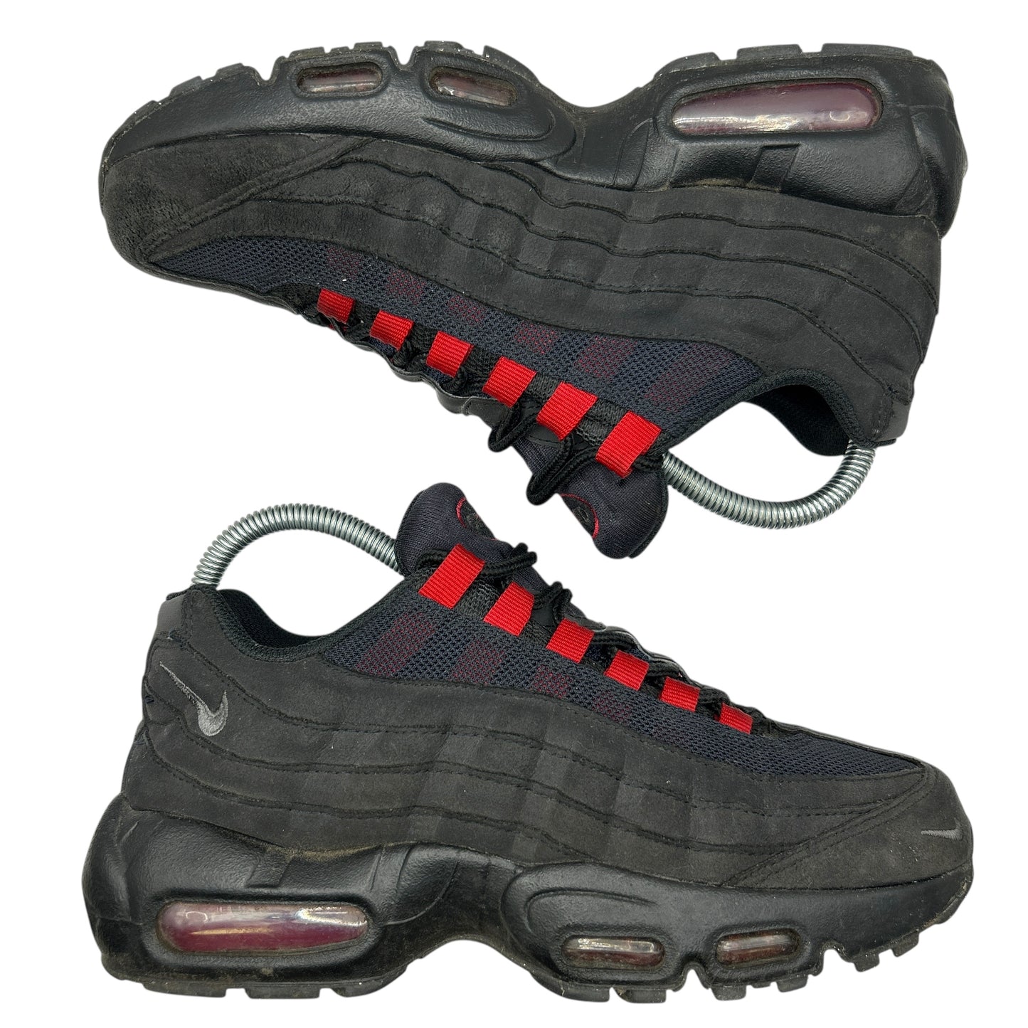 Nike Black Gym Red 95s (UK 5)