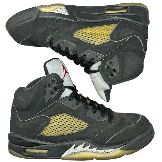 Air Jordan Black Metallic 5 (UK 7.5)