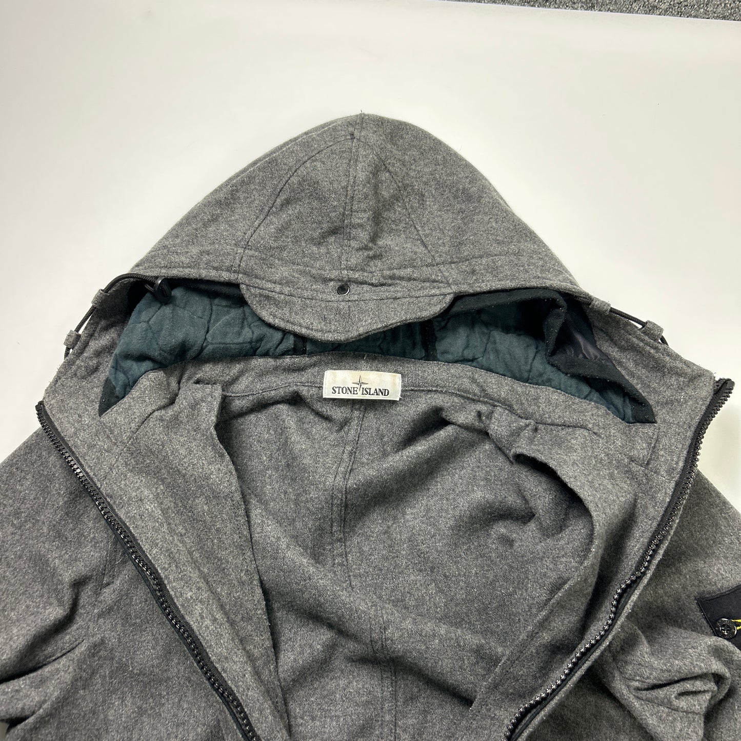 Stone Island Melange Wool Poly Jacket (L)