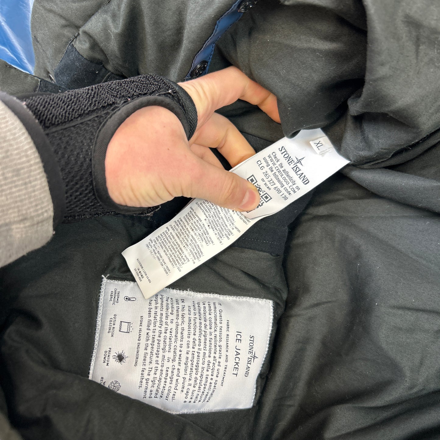 Stone Island Heat Reactive Ice Jacket (XL)