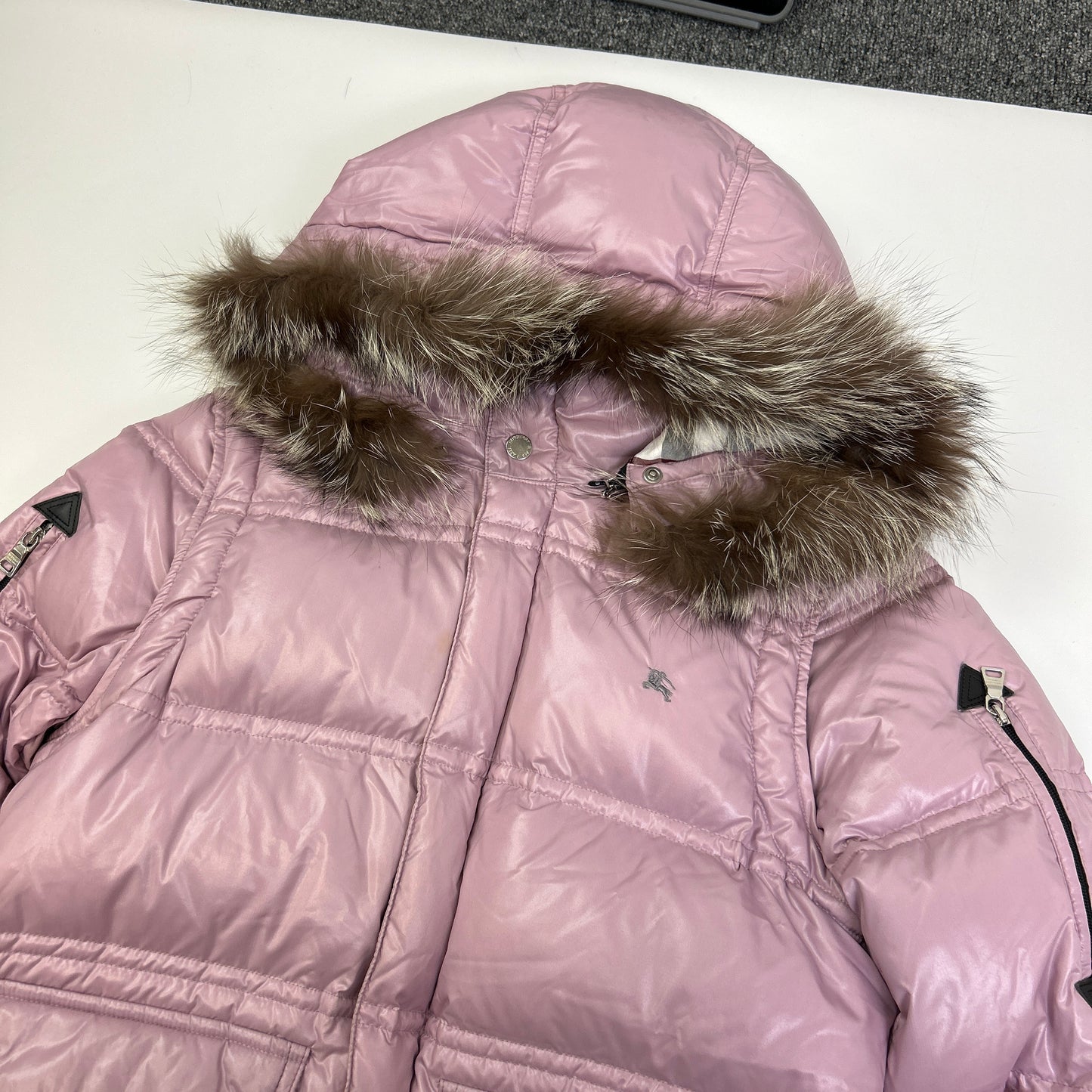 Burberry Fur Puffer (S)