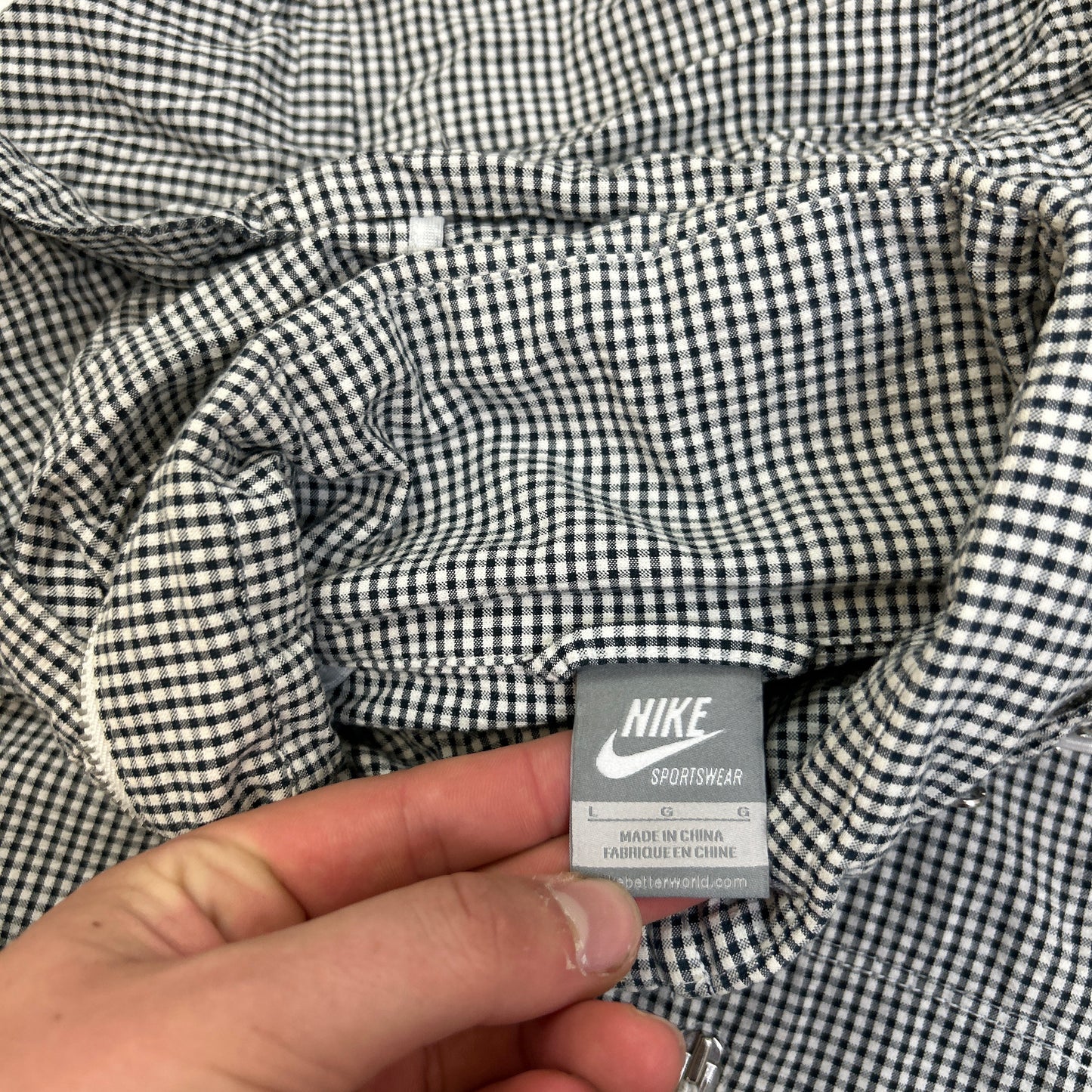 Nike Gingham Jacket (L)