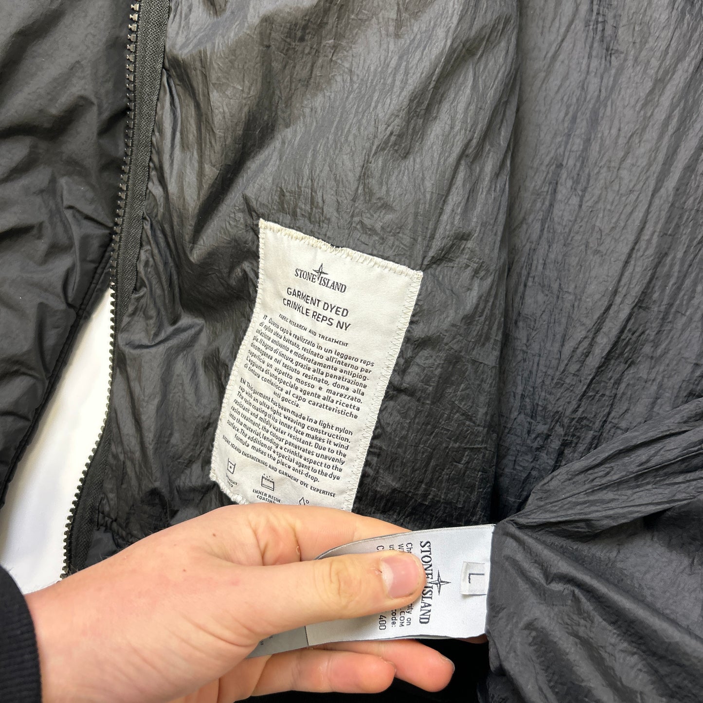 Stone Island Crinkle Reps Puffer (L)