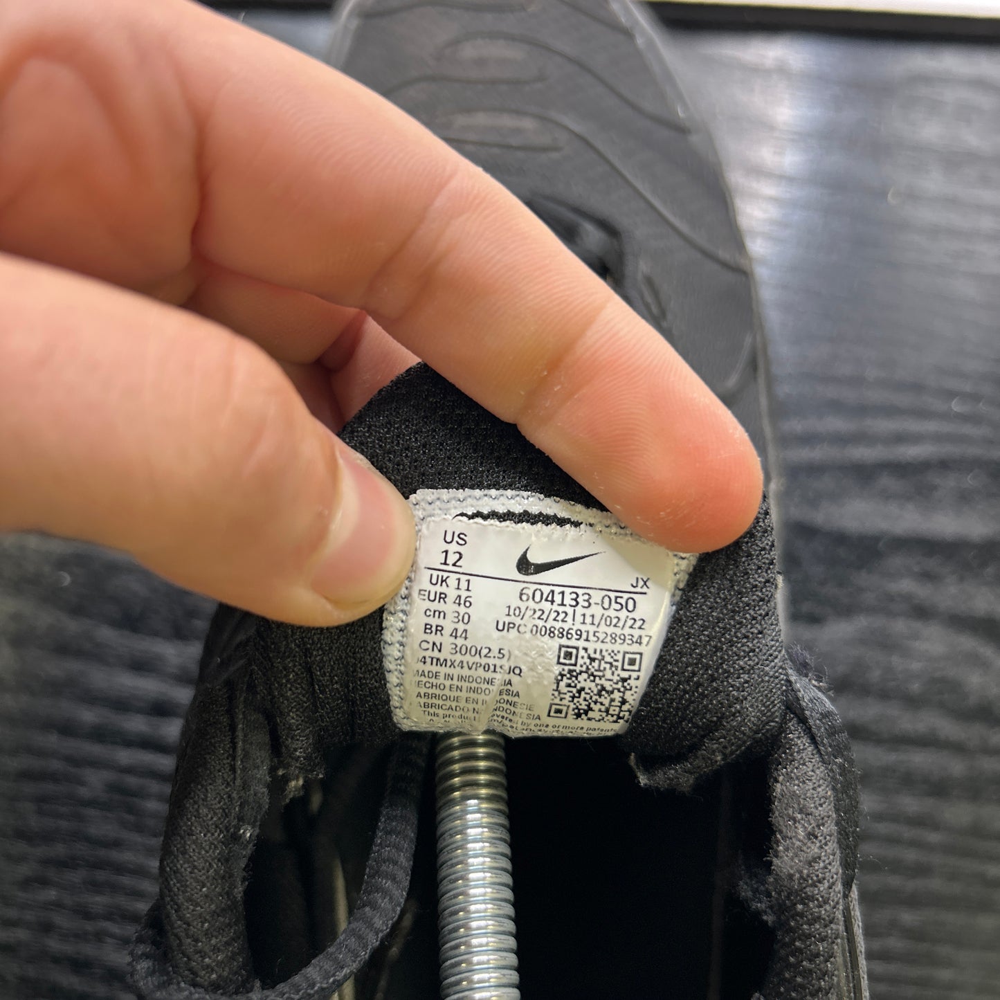 Nike Triple Black Tn (UK 11)
