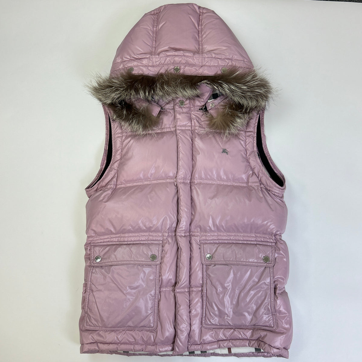 Burberry Fur Puffer (L)