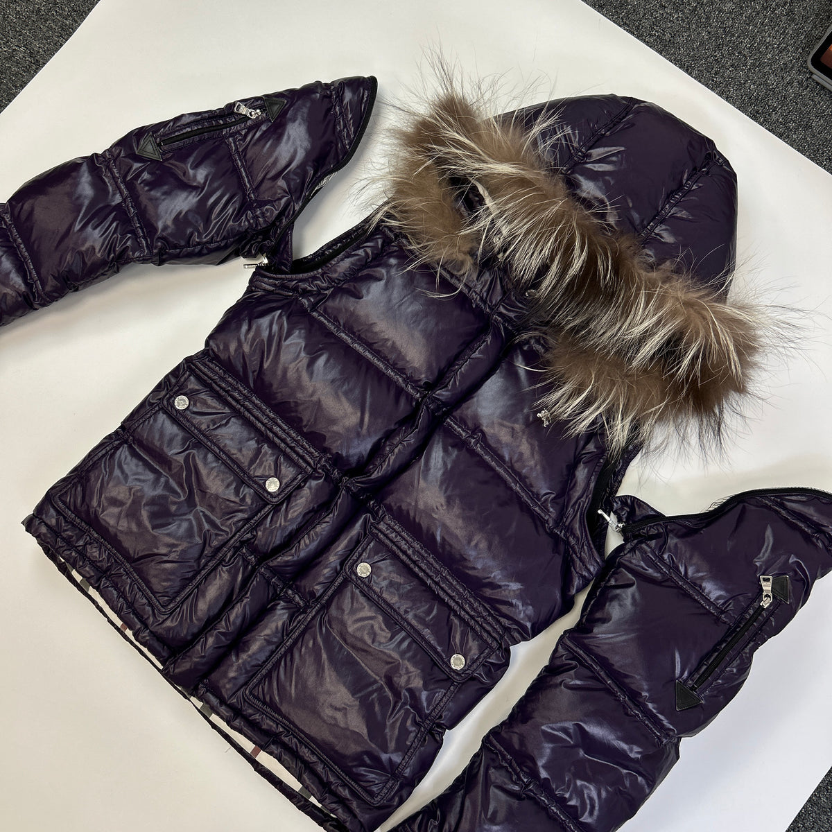 Burberry Fur Puffer (M)