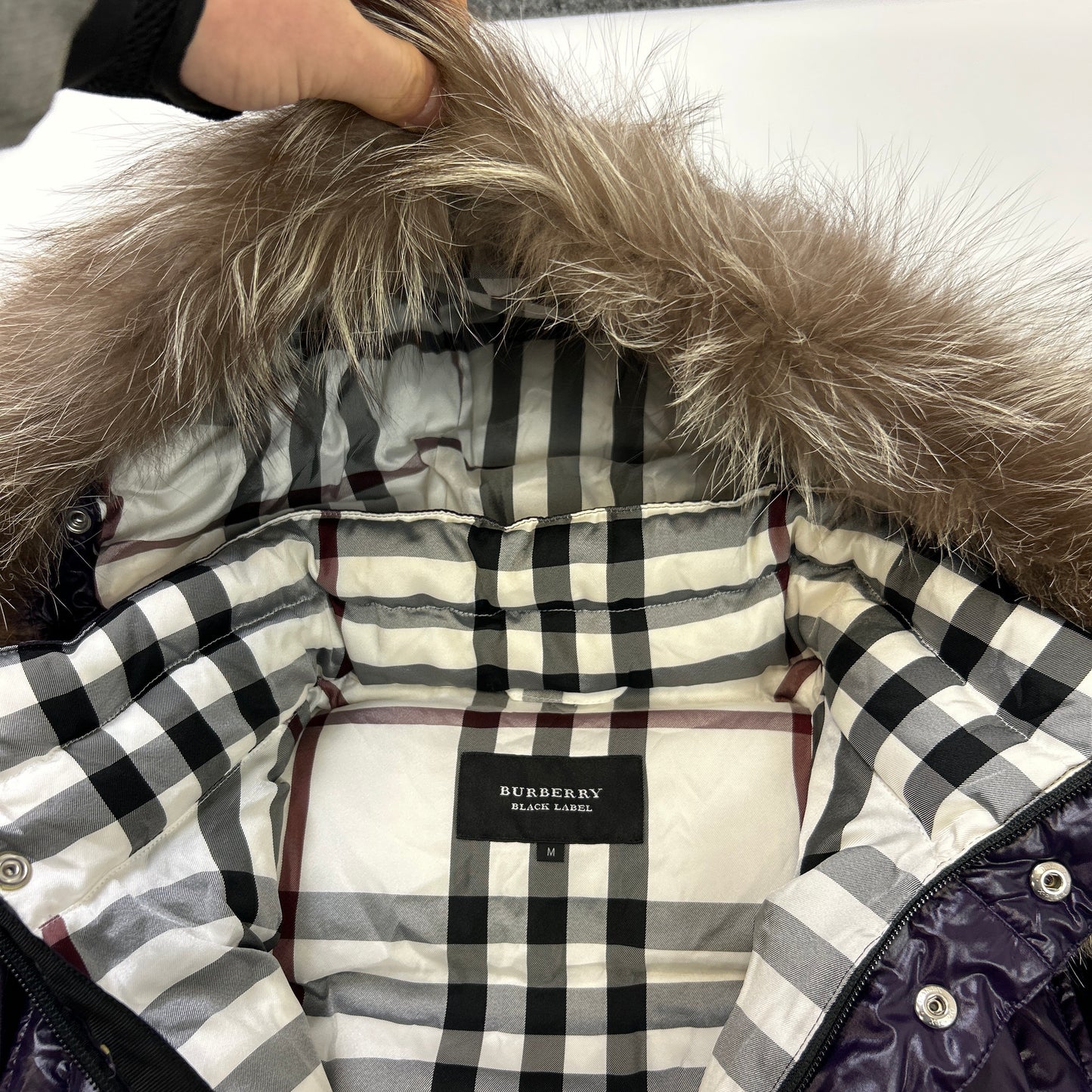 Burberry Fur Puffer (M)