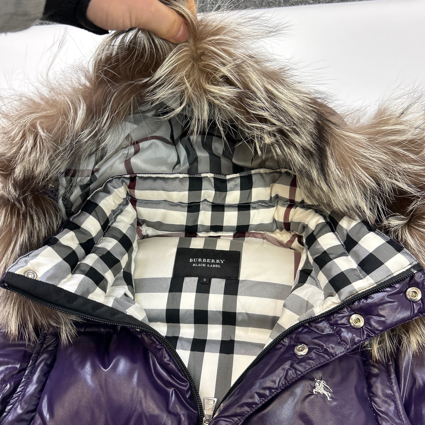 Burberry Fur Puffer (S)