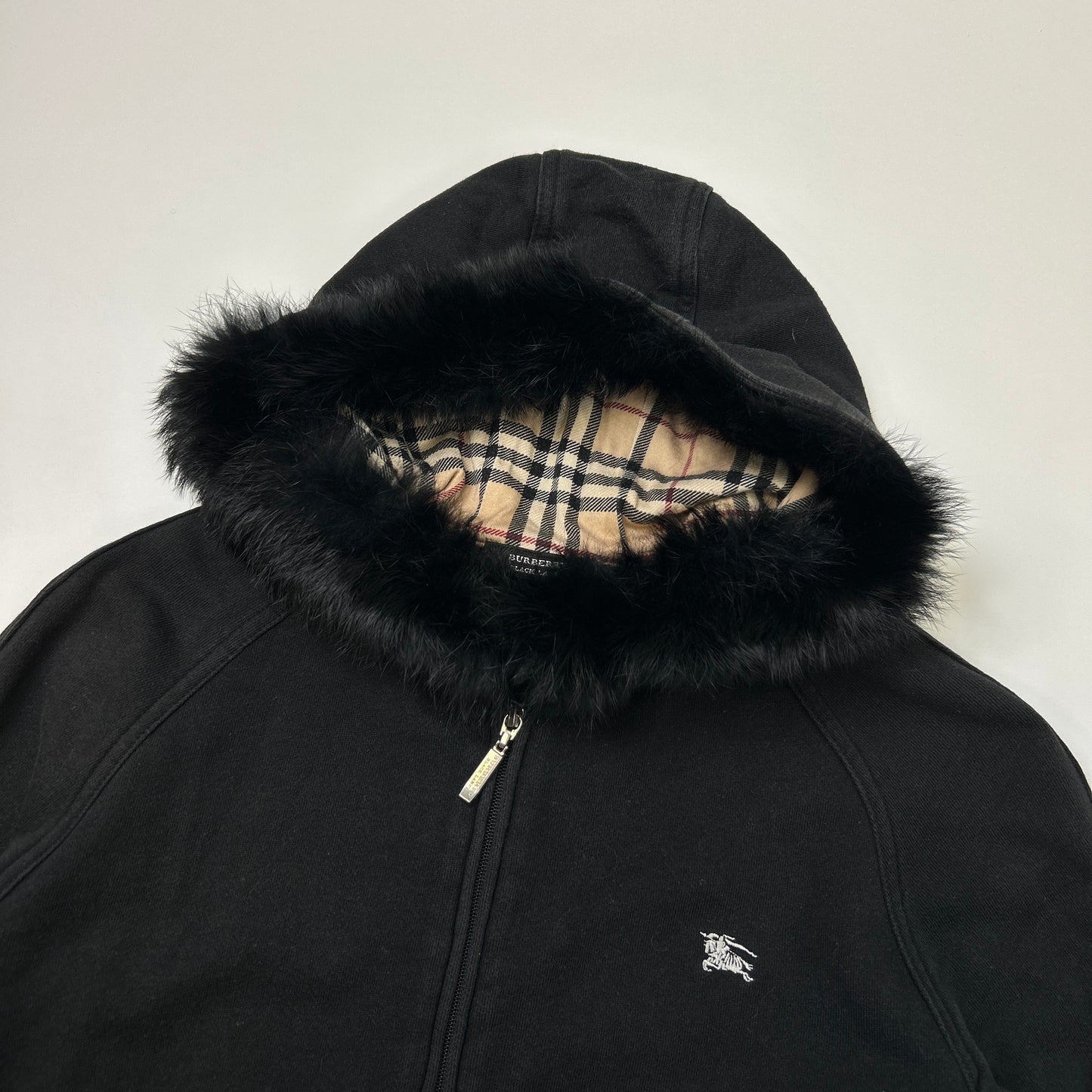 Burberry Fur Hoodie (M)