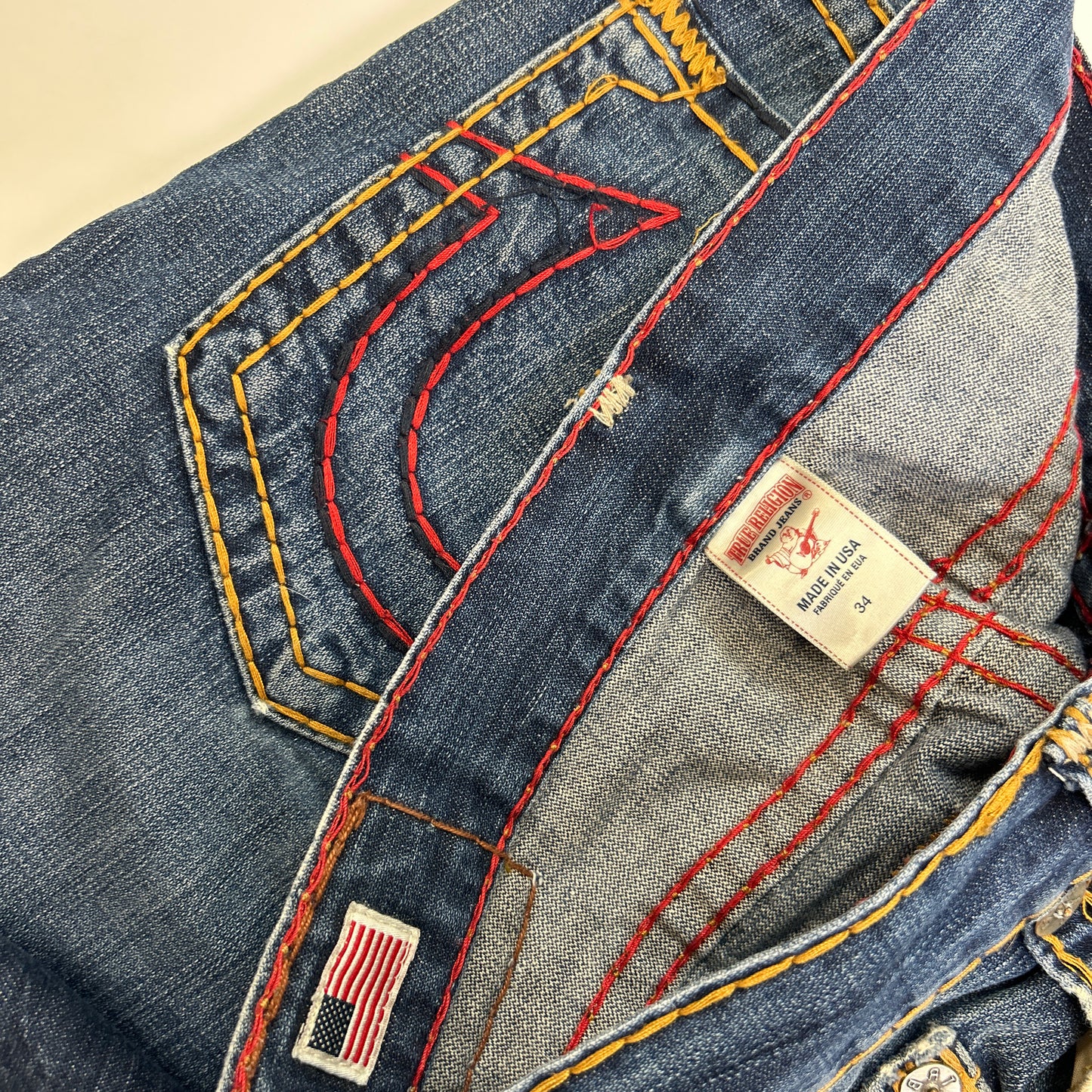 True Religion Big Stitch Jeans (34)