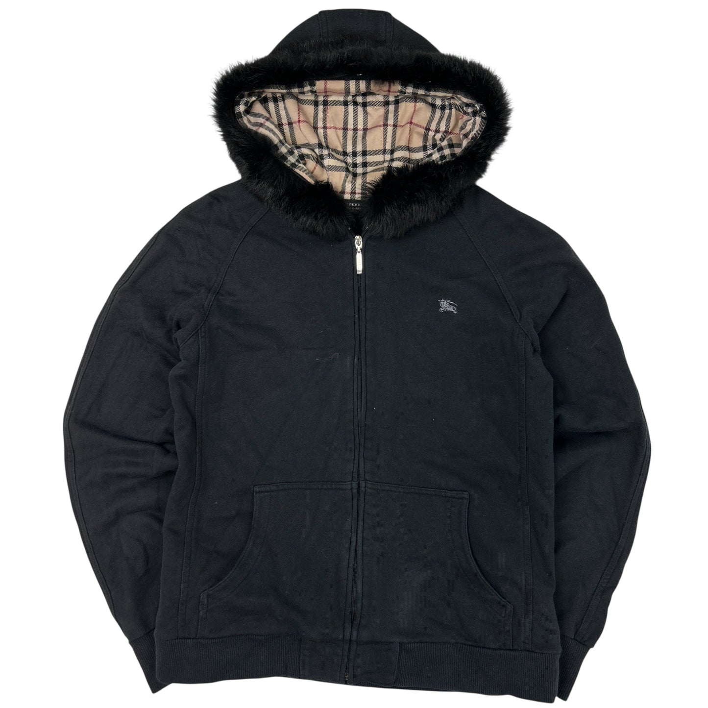 Burberry Fur Hoodie (S)