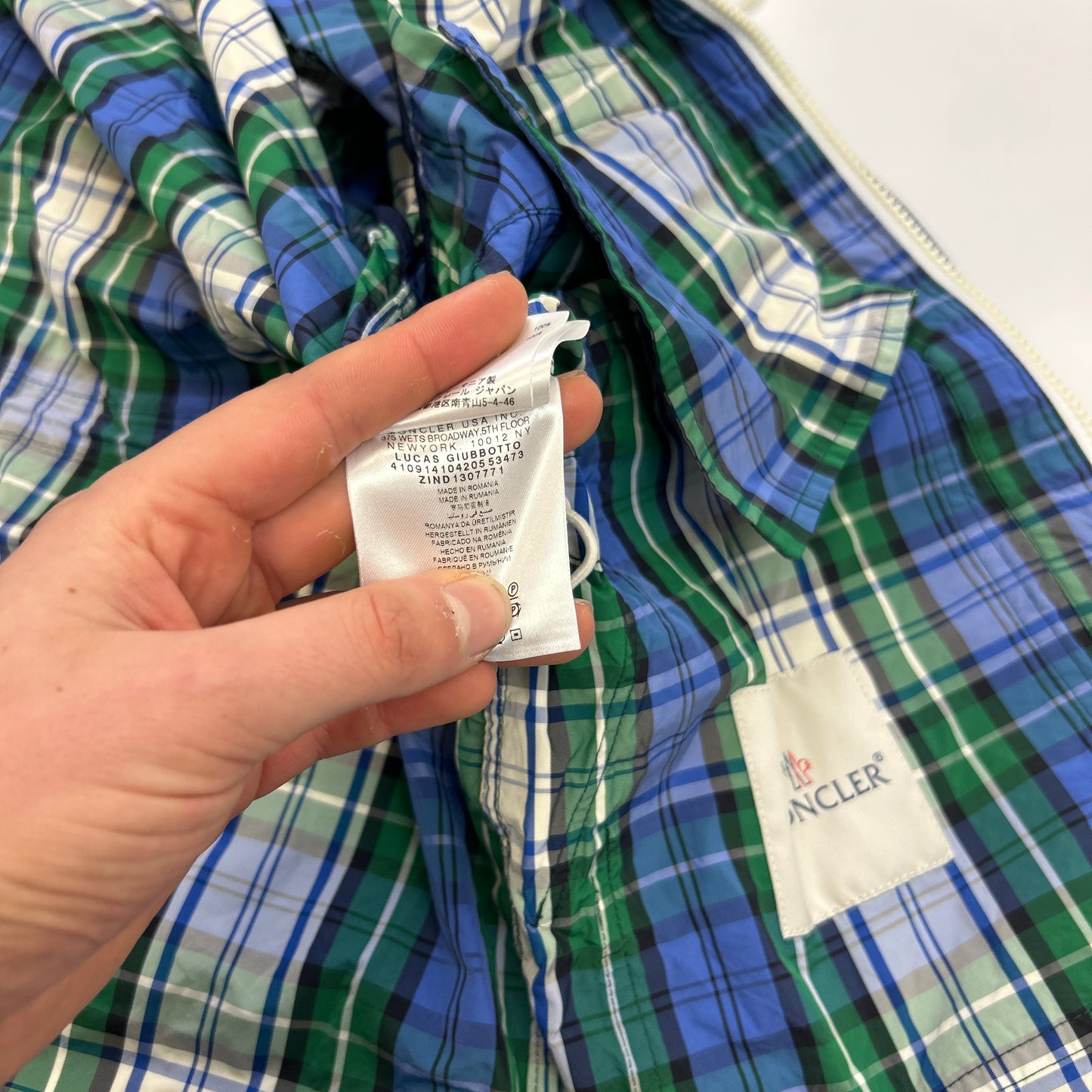 Moncler Plaid Jacket (S)