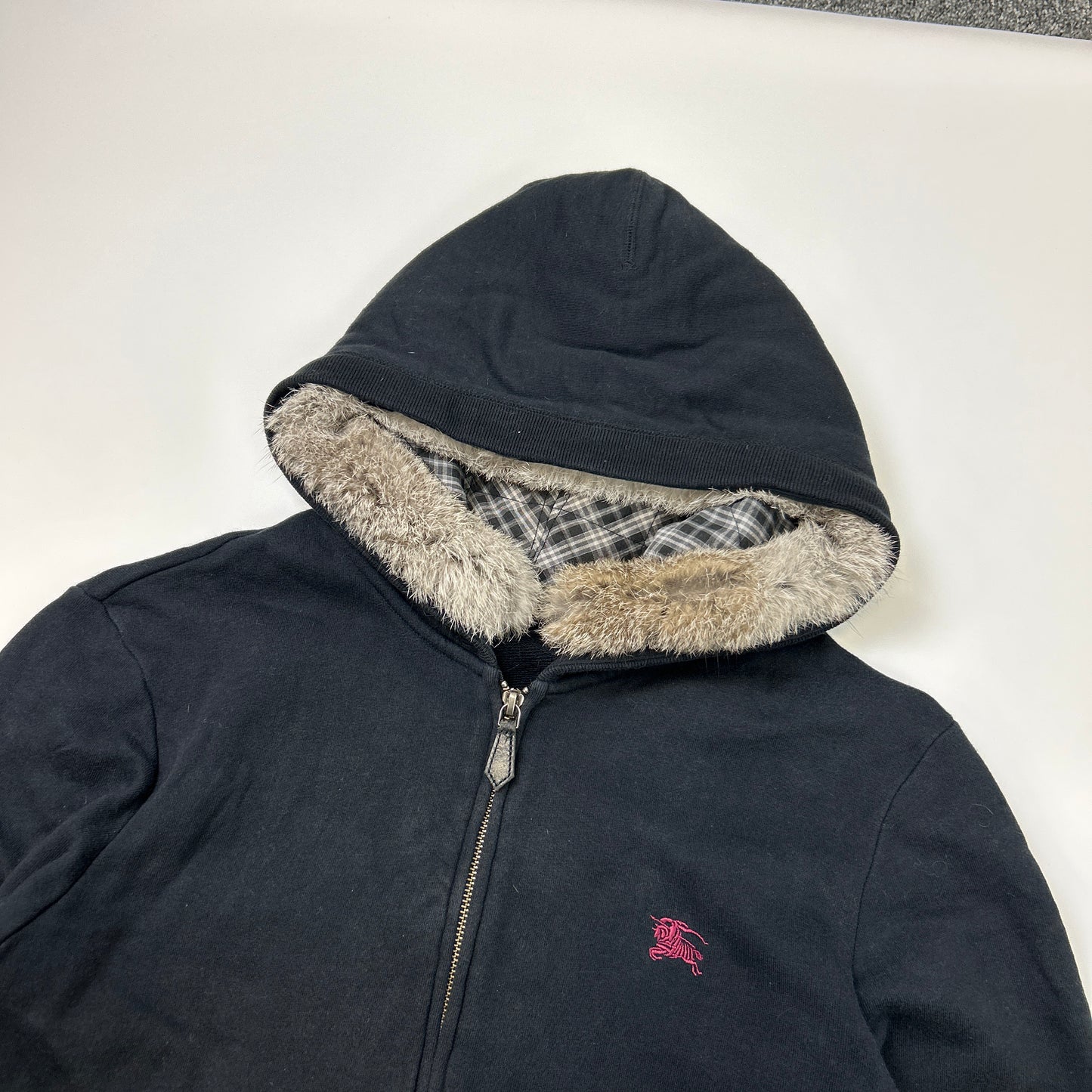 Burberry Fur Hoodie (S)