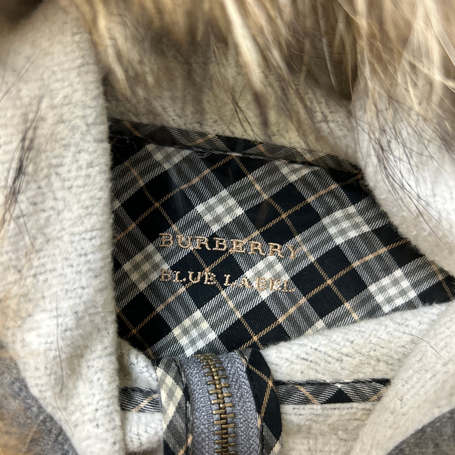 Burberry Fur Hoodie (XS)