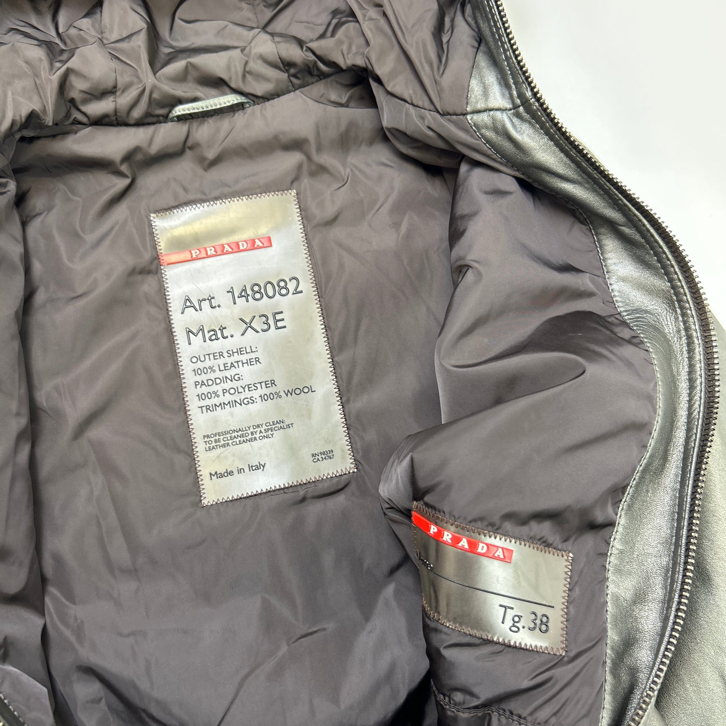 Prada Sport Leather Jacket (XS)