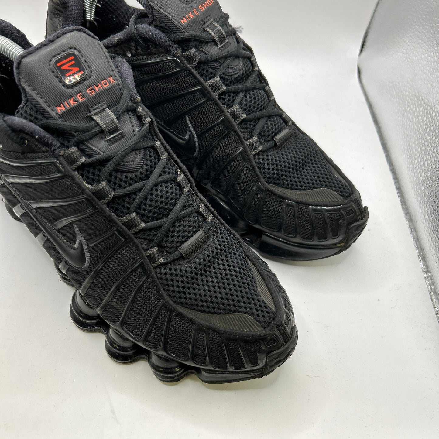 Nike Metallic Hematite Shox (UK 8)