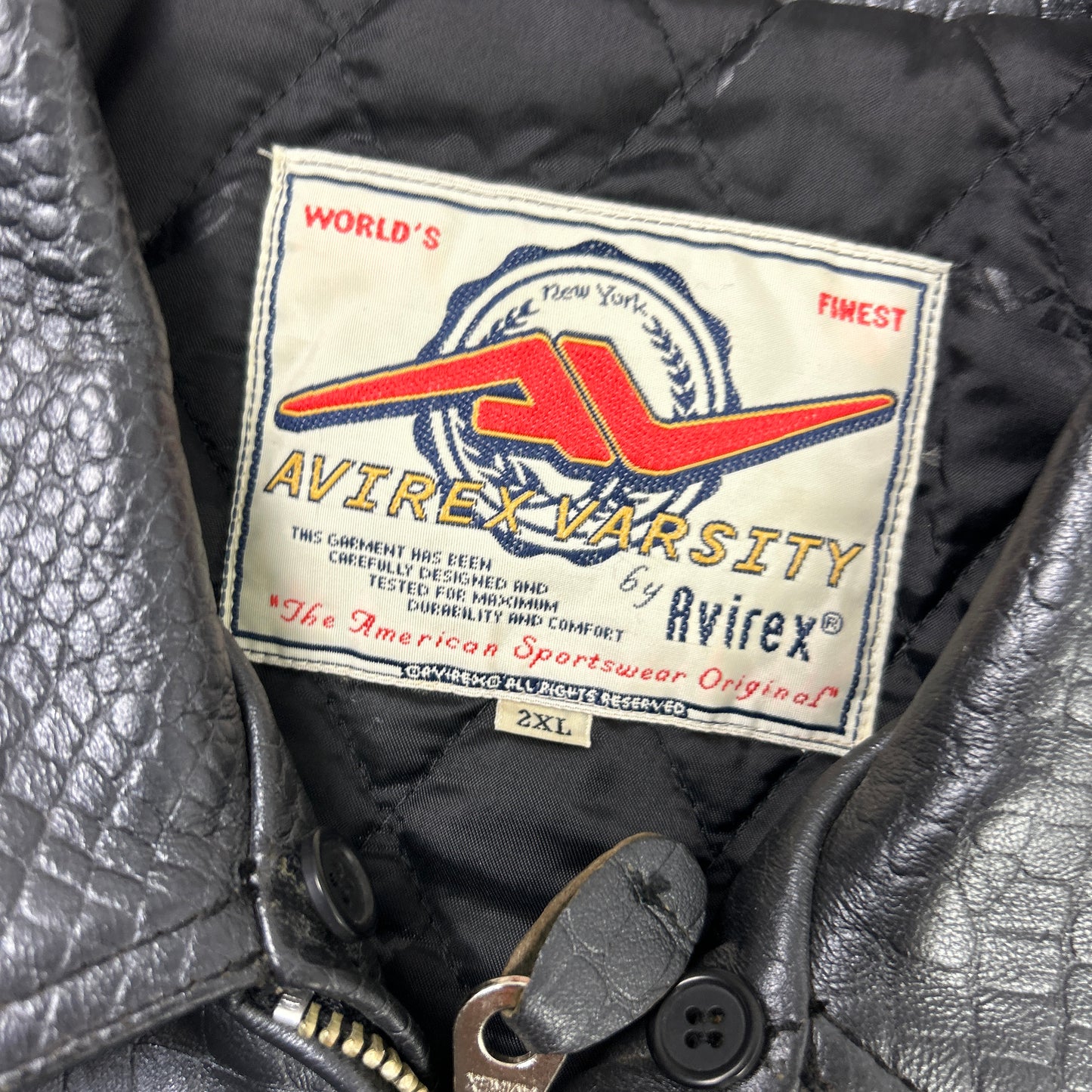 Avirex Leather Jacket (XXL)