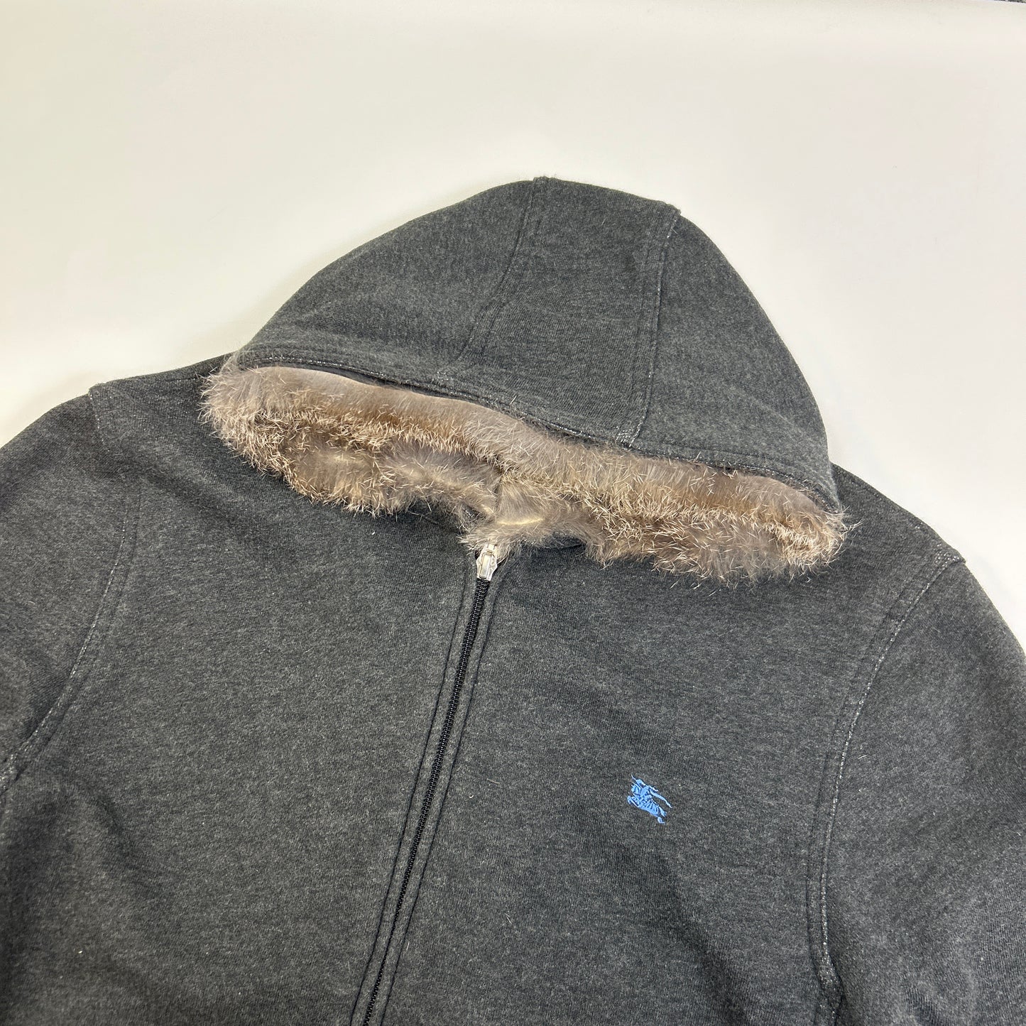 Burberry Fur Hoodie (M)