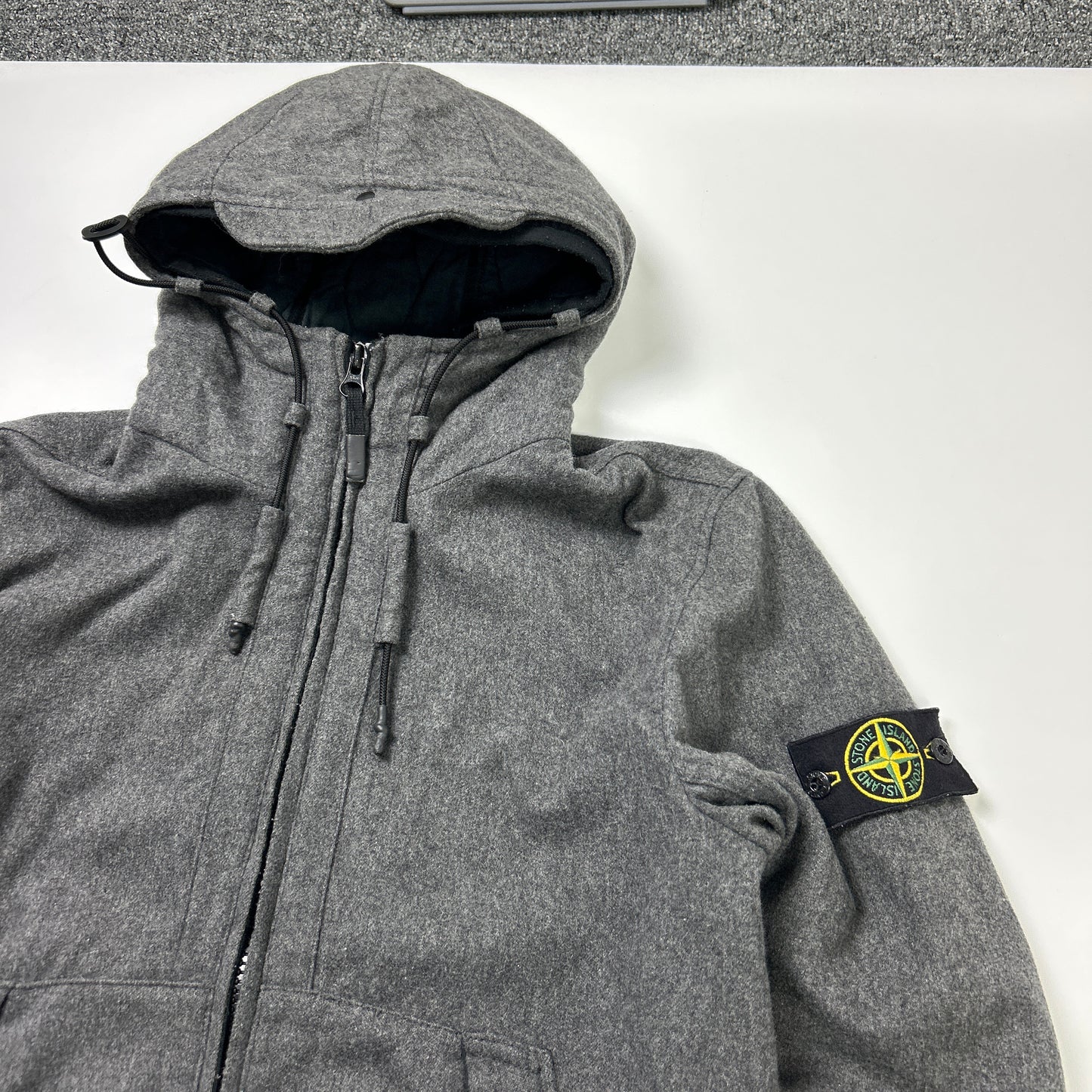 Stone Island Melange Wool Poly Jacket (L)