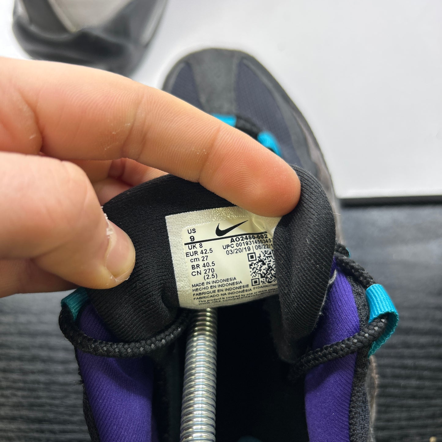 Nike Black Grape 95s (UK 8)