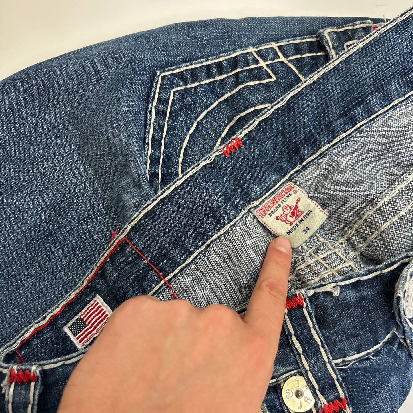 True Religion Big Stitch Jeans (34)