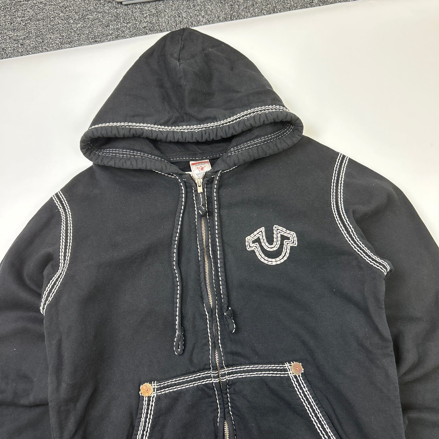 True Religion Big Stitch Hoodie (S)