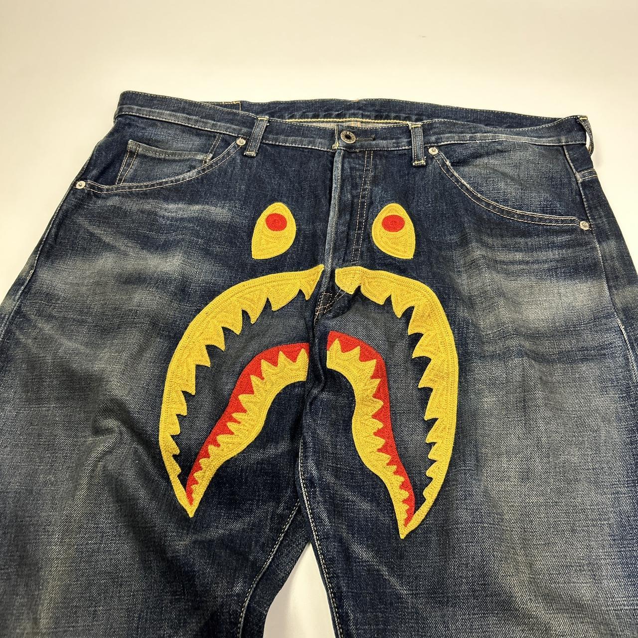 Bape Shark Face Jeans (36")