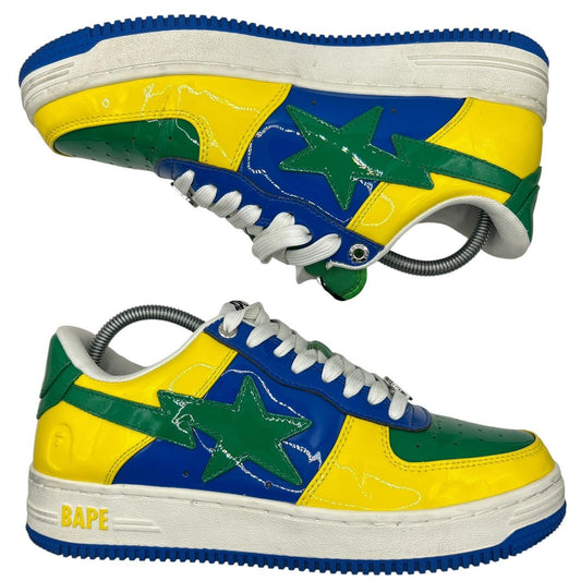 Bapesta Yellow Green Blue (UK 7.5)