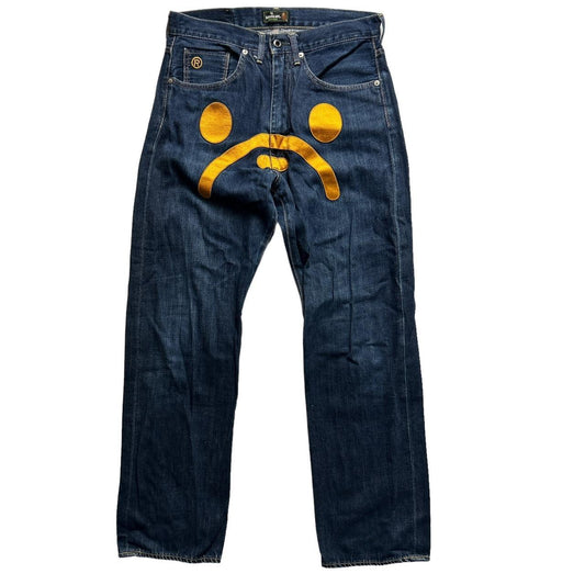 Bape Sad Face Jeans (34")