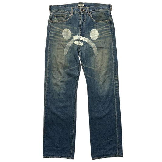 Bape Sad Face Jeans (34)