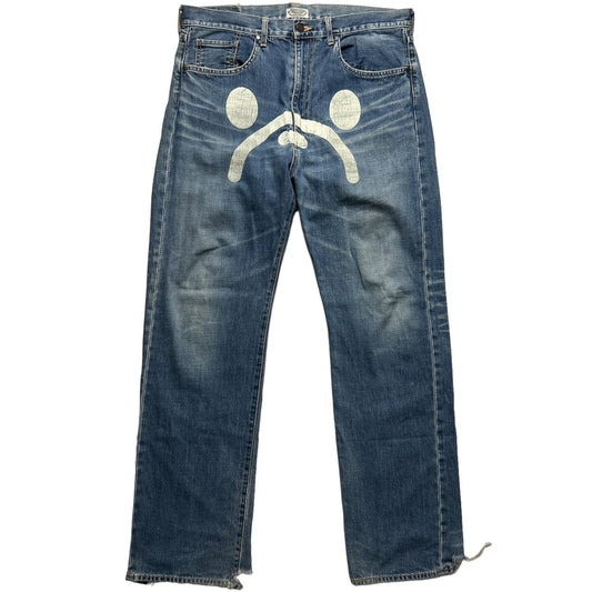 Bape Sad Face Jeans (36)