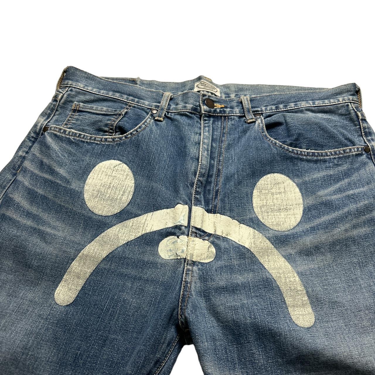 Bape Sad Face Jeans (36")